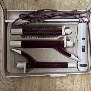 Vintage Windmere Gentle Curls Trio Velvet Flocked Hair Curling Iron tool